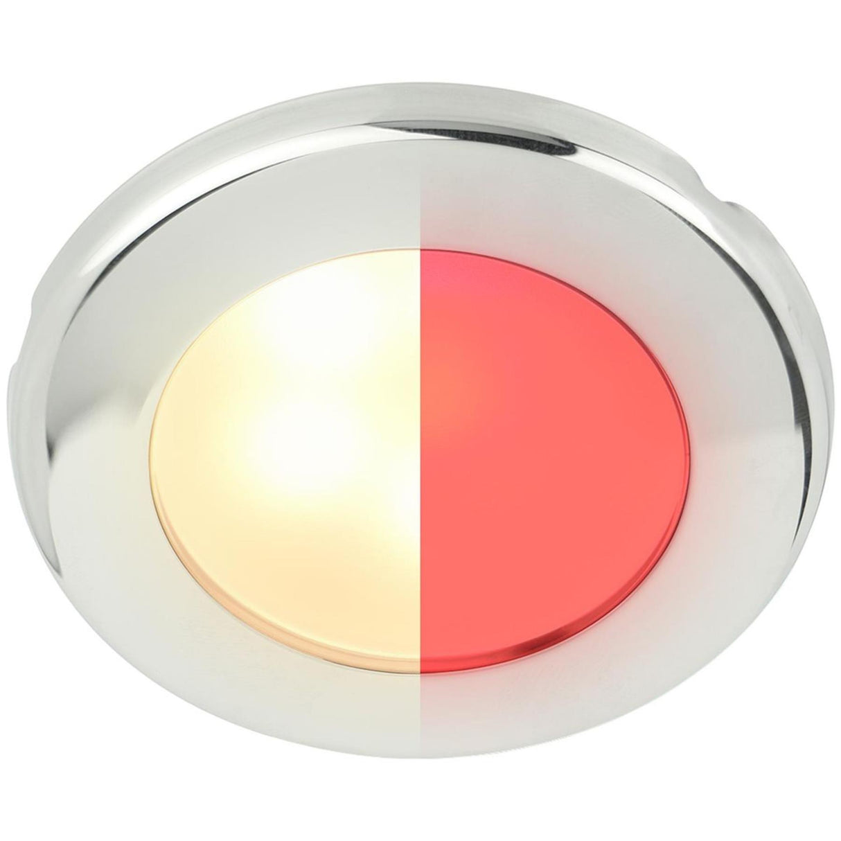 Hella EuroLED 75 Low Profile Round Light (SS Case / Warm White + Red)