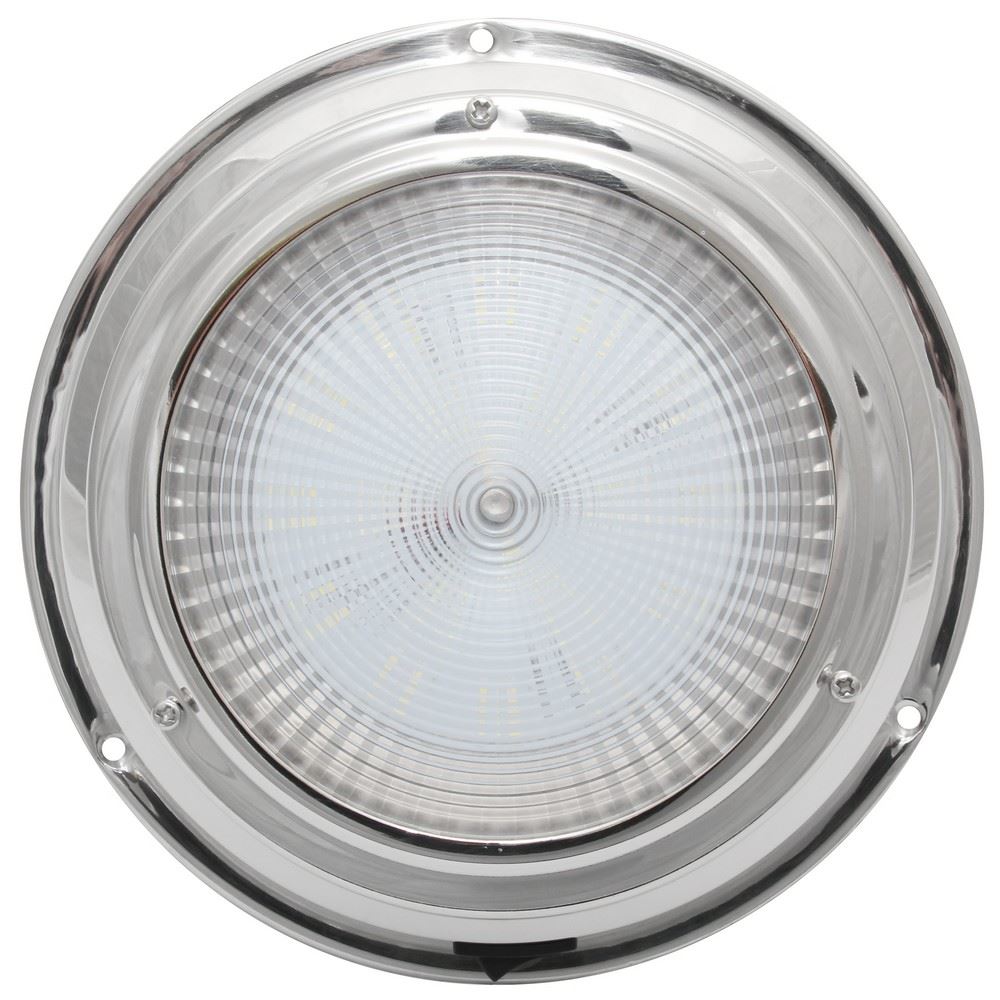 AAA 12V Stainless Dome Light Natural White LED 168mm 5" Dome