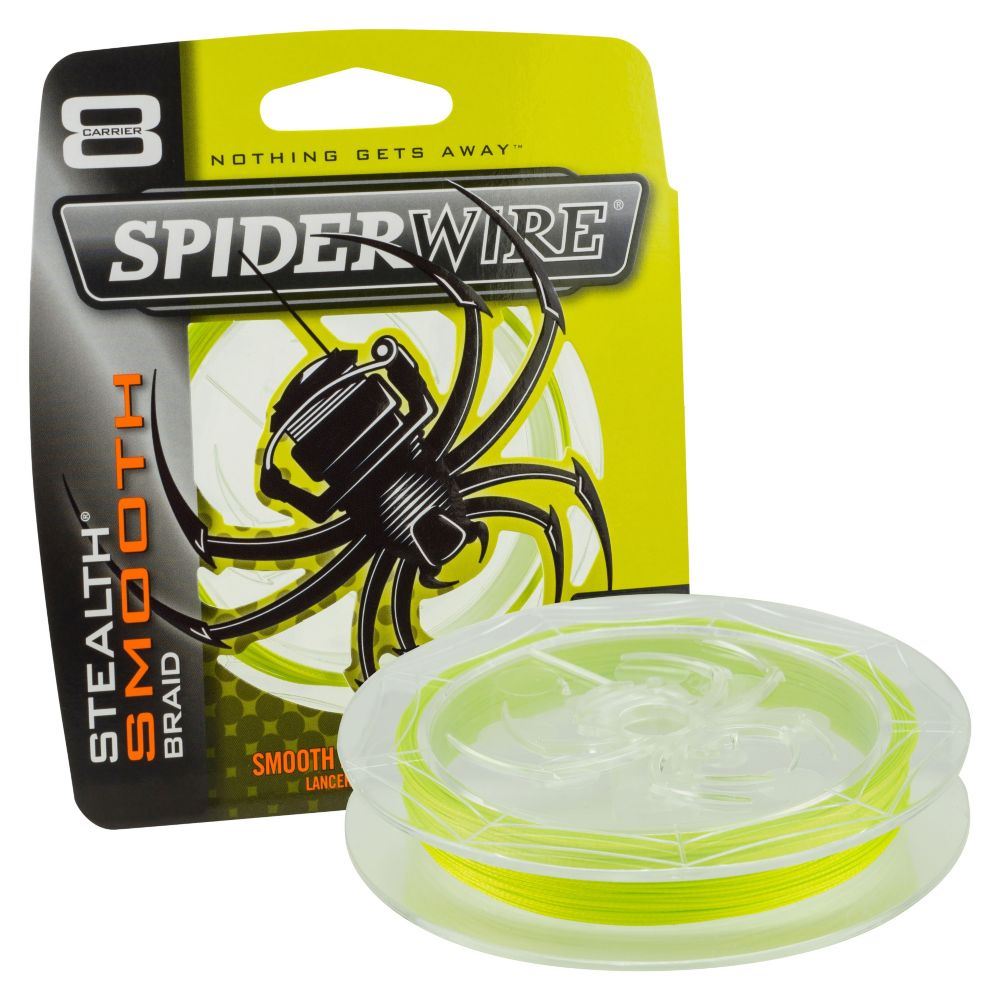 Spiderwire Smooth 8 Braid Yellow Fishing Line 15.8Kg - 150m - PROTEUS MARINE STORE