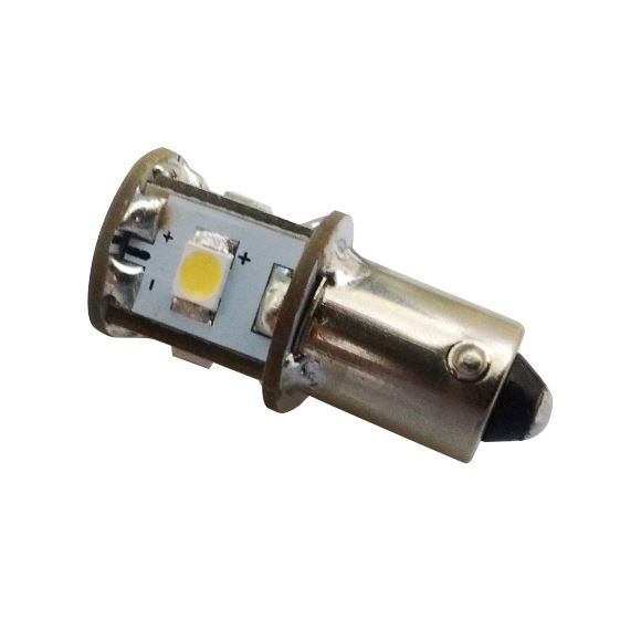 5 LED BA9S Bayonet Tower Bulb Cool White