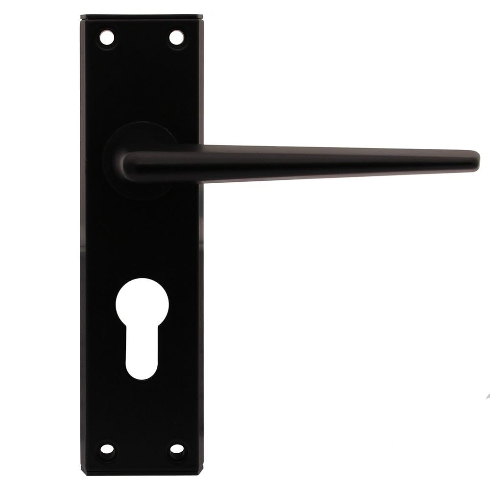 Ellbee Eurolock Door Handles (Black / Pair)