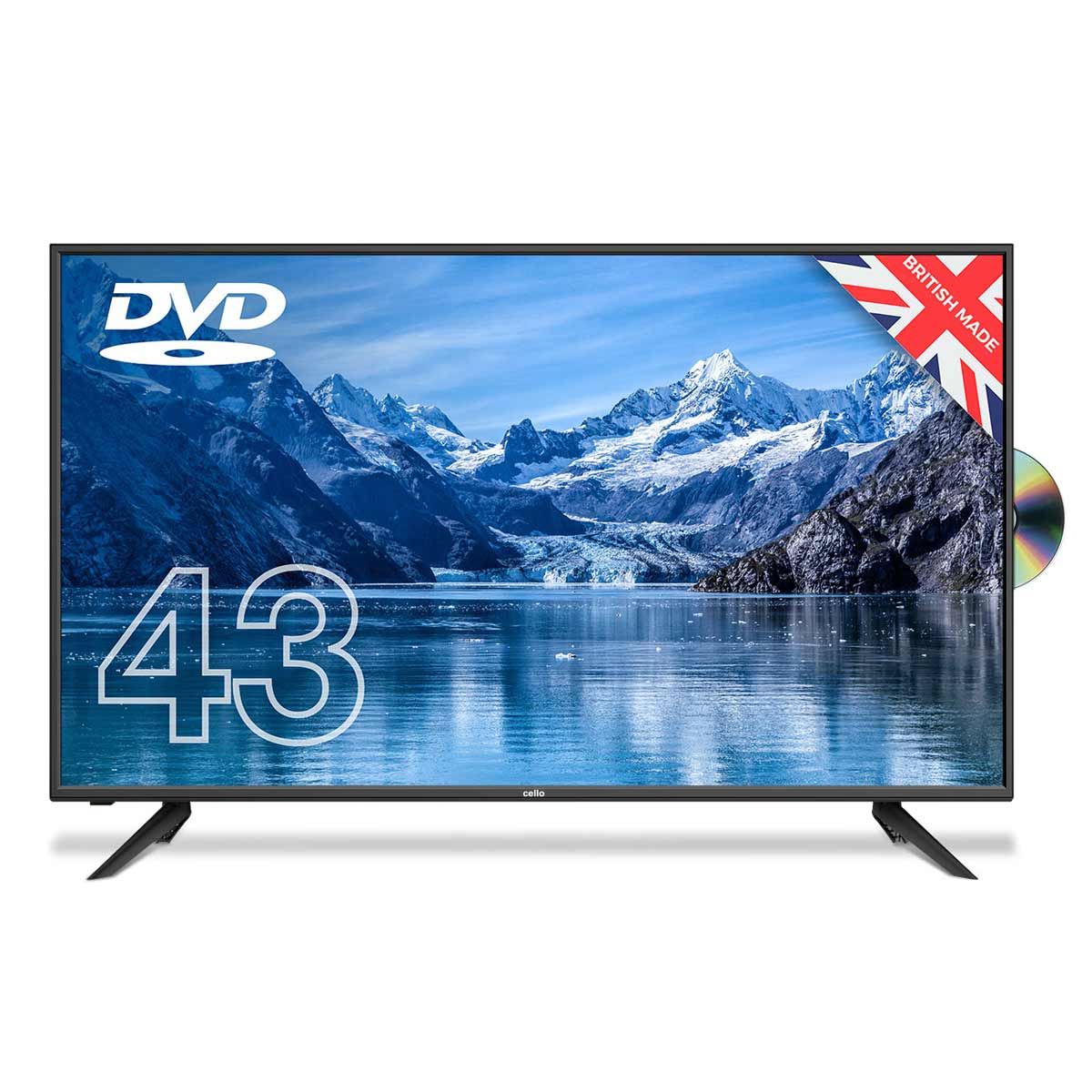 Cello 43" HD Freeview TV/DVD 240V