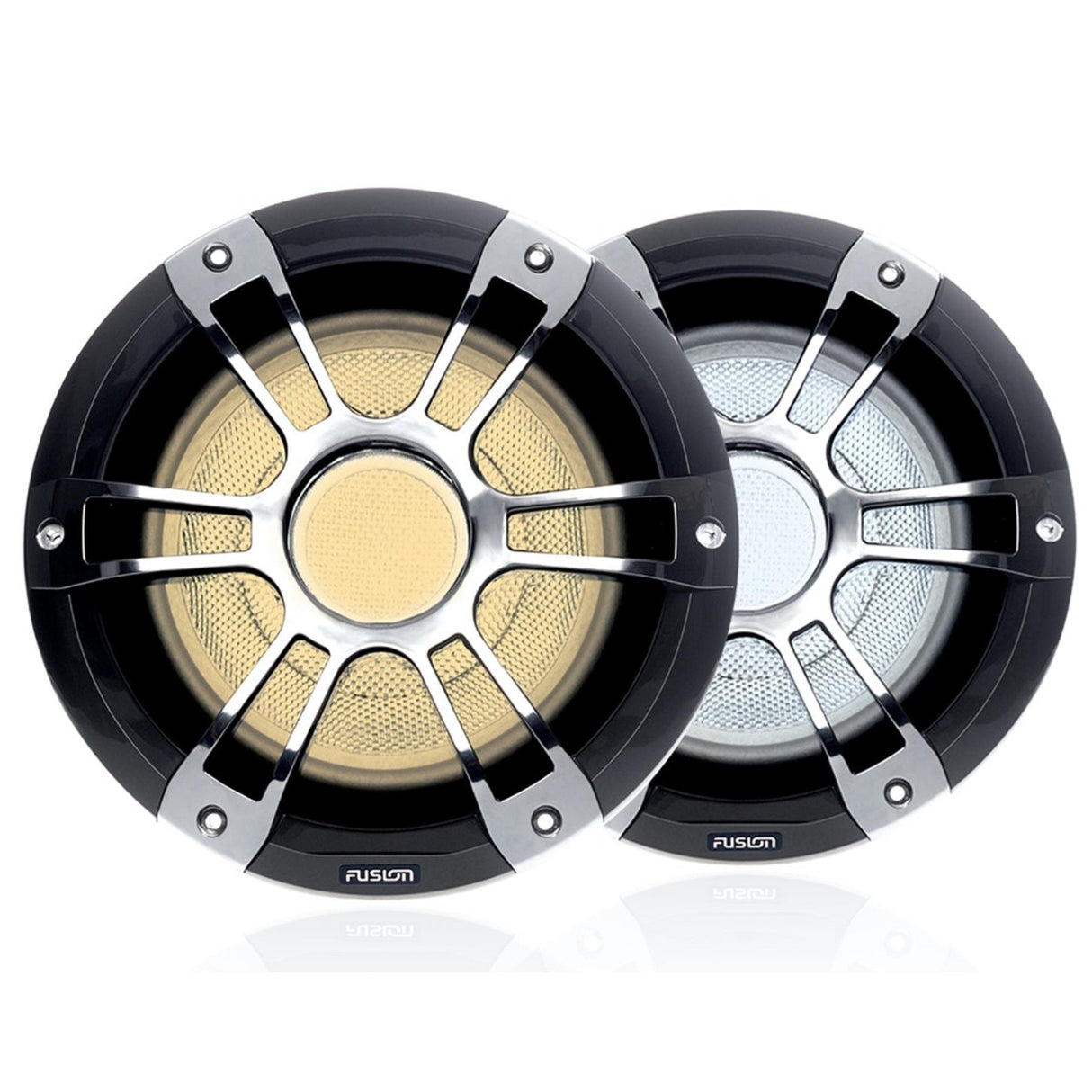 Fusion SG-SL102SPC 10" CRGBW LED Marine Subwoofer 600W - Sports Chrome - PROTEUS MARINE STORE