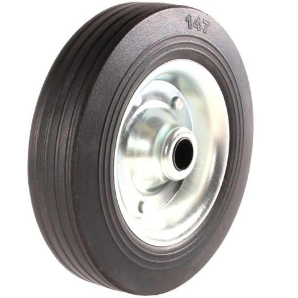 AL-KO Jockey Wheel Spare 200 x 50mm Solid Rubber Wheel with Steel Rim