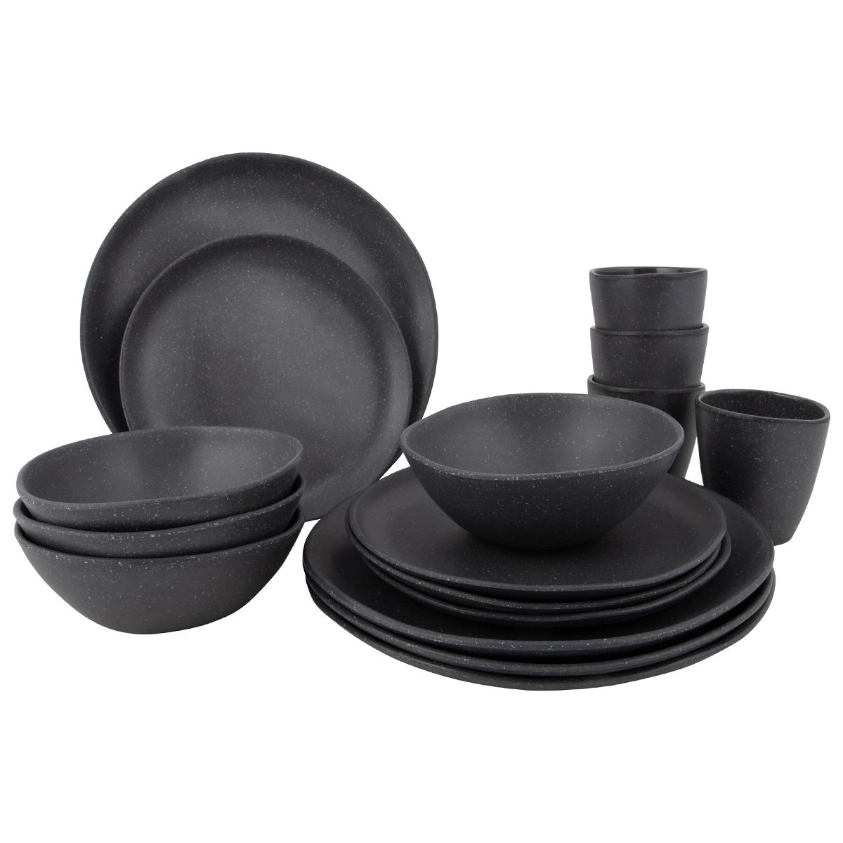 Bo-Camp Urban Collection Tableware Hoxton 16 Pieces Grey