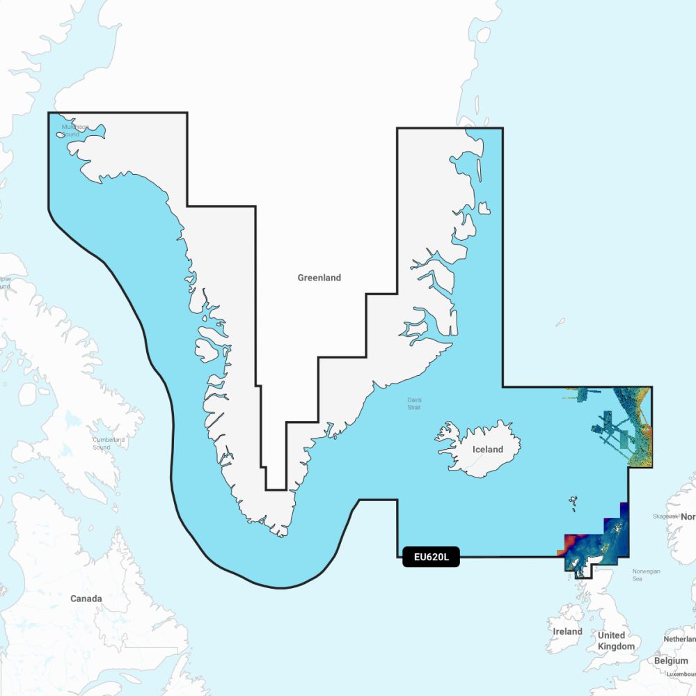 Garmin Navionics Vision+ Chart: EU620L - Greenland & Iceland - PROTEUS MARINE STORE
