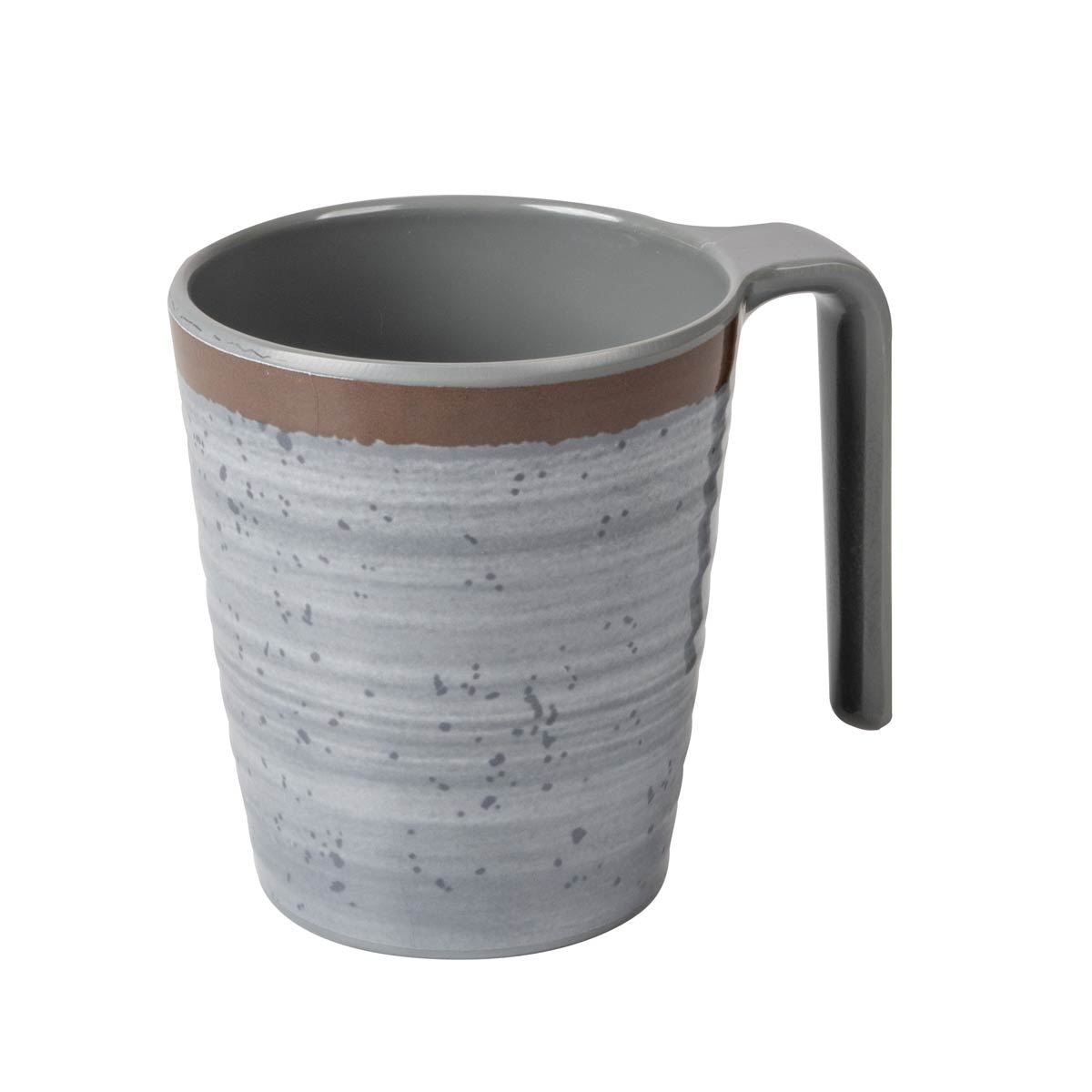 Bo-Camp Mug Halo L Melamine 4 Pieces Grey