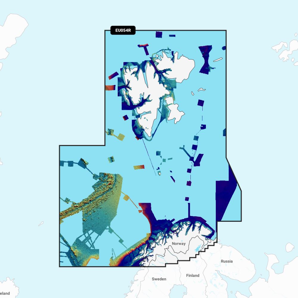 Garmin Navionics Vision+ Chart: EU054R - Nor Vestfjorden to Svalbard - PROTEUS MARINE STORE