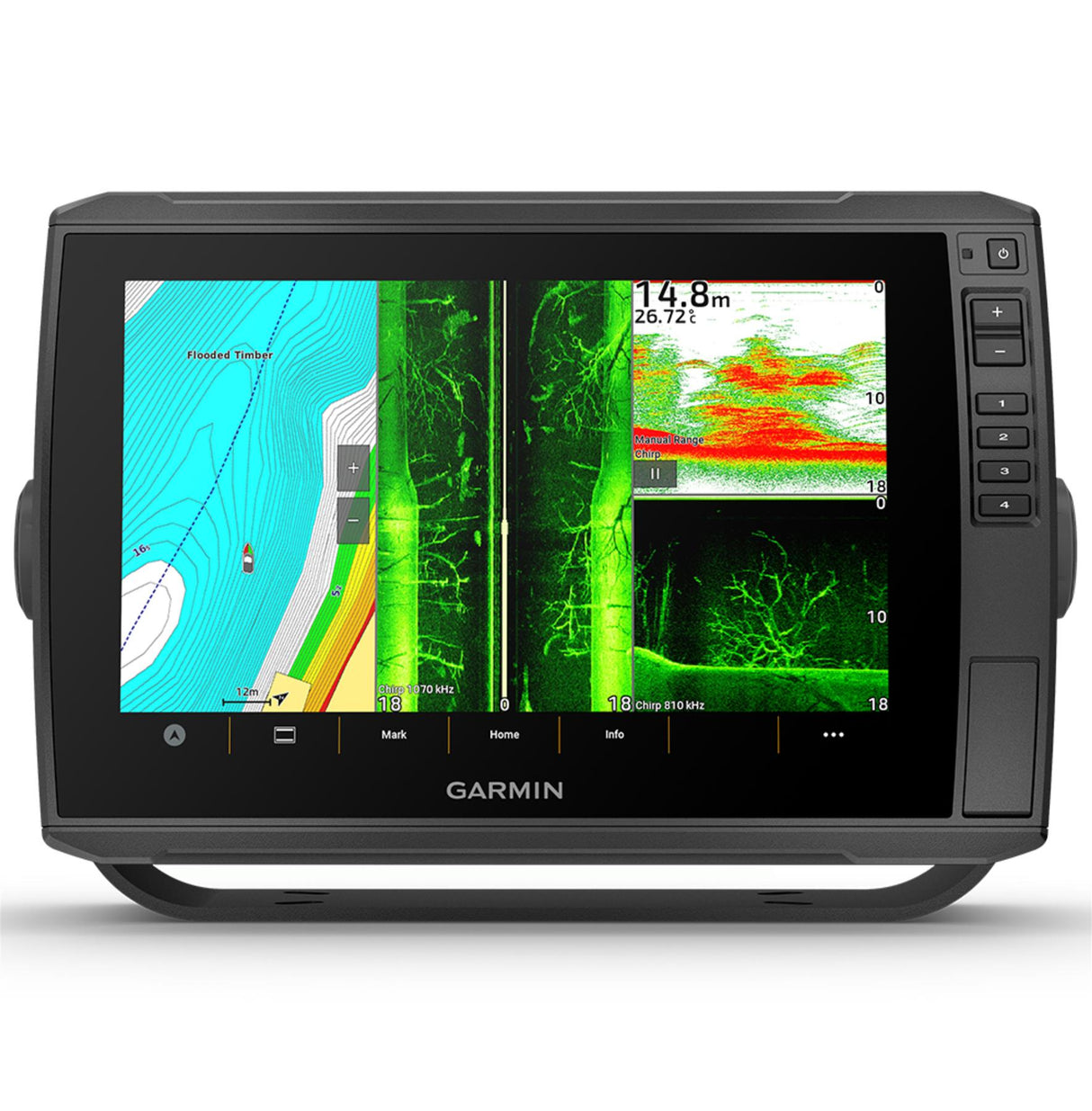 Garmin ECHOMAP Ultra 2 10" Chartplotter 102sv with GT56UHD-TM Transducer, IPX7