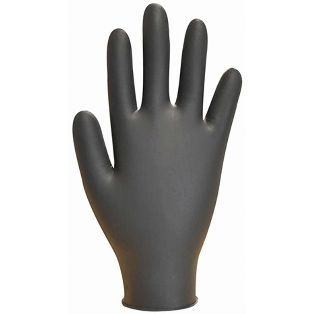 Bodyguard Black Nitrile Powder Free Hand Gloves (Medium / Box of 100)