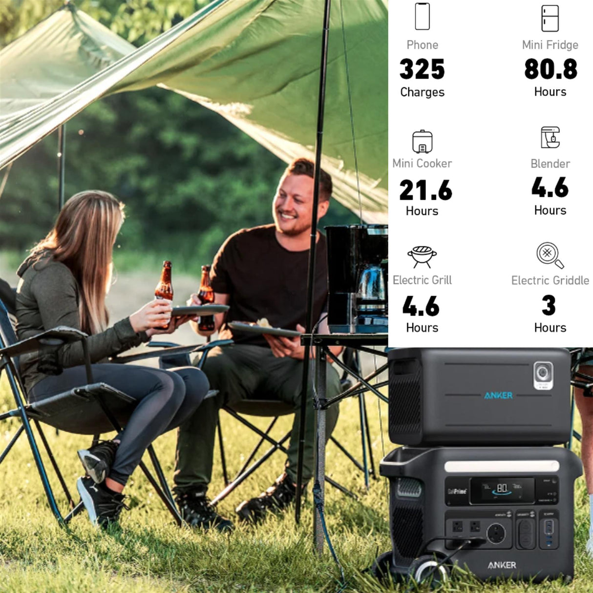 Anker SOLIX BP2600 Expansion Battery, 2560Wh LFP, Compatible with SOLIX F2000 & F2600 Portable Power Stations