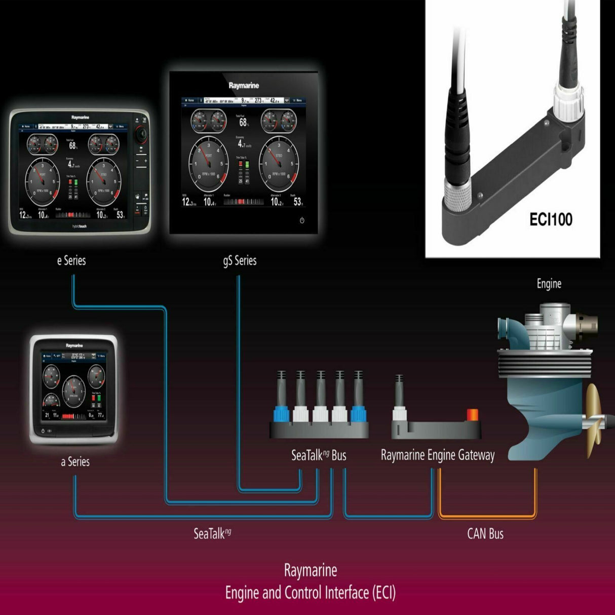 Raymarine ECI-100 Universal Engine and Control Interface