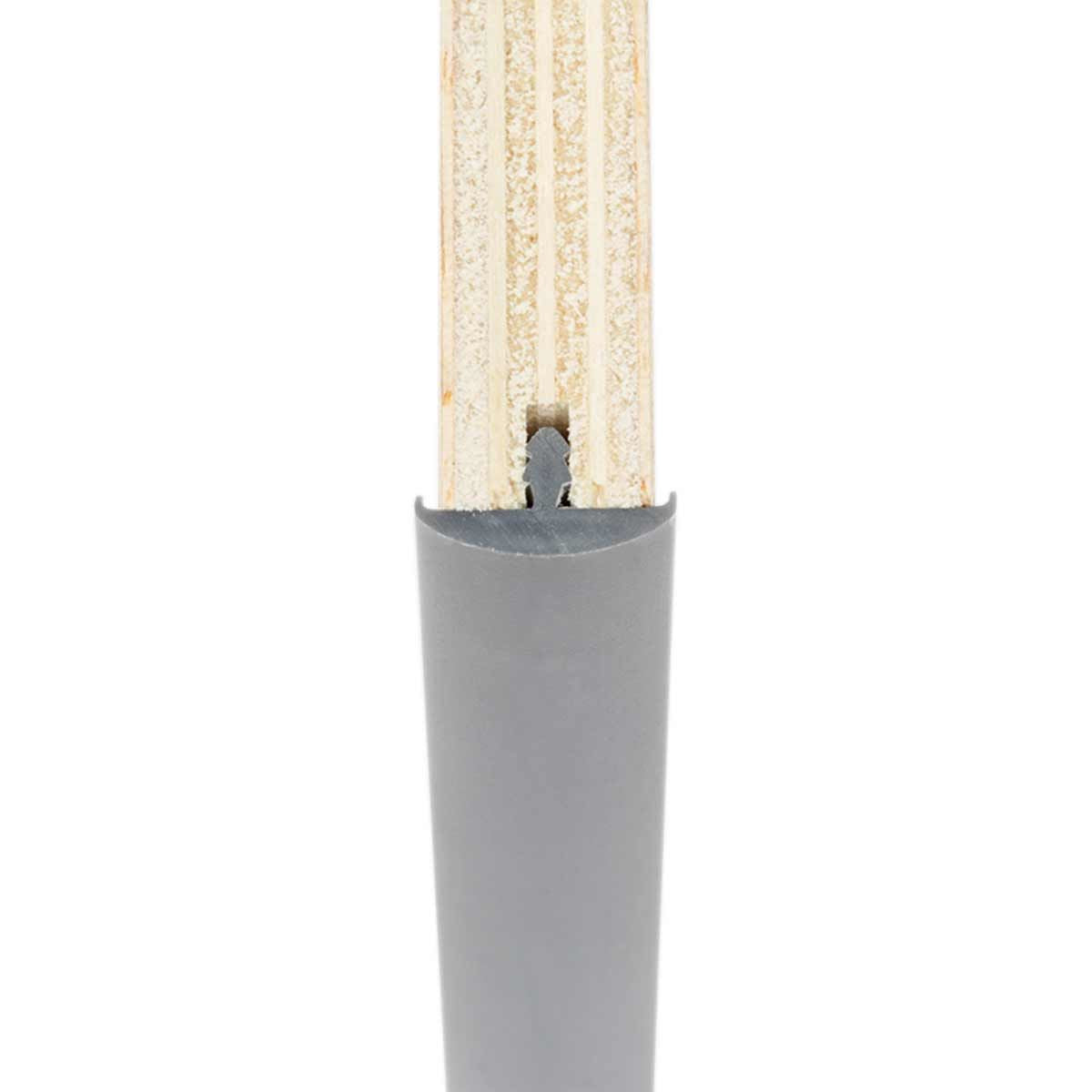 Double Lipped T-Trim Mid Grey 50m Roll