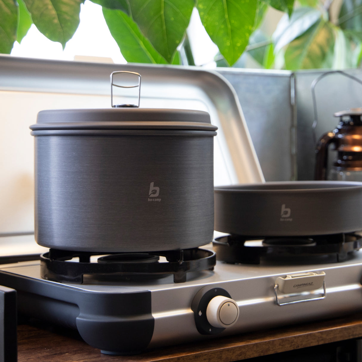 Bo-Camp Cookware Set Explorer 3 Pieces Hard Anodized Aluminium