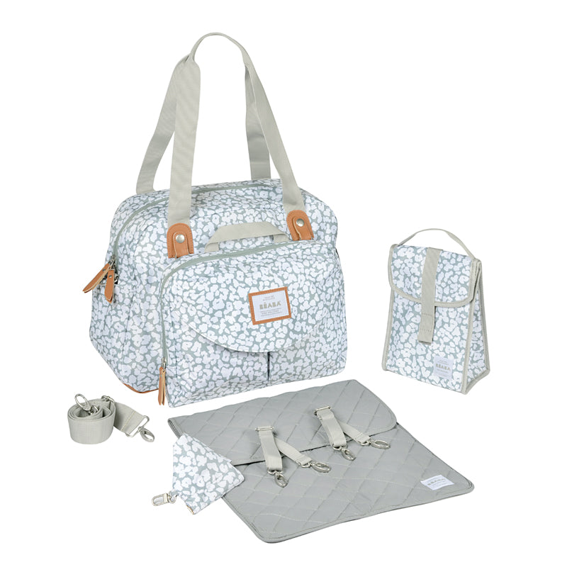 Béaba Geneva II Changing Bag Grey Blossom