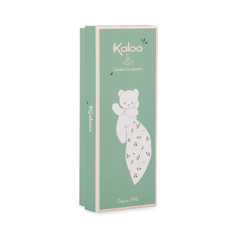 Kaloo Carre Douceur Doudou Bear Leaves Of Love 17cm