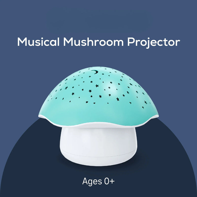 Pabobo by Angelcare Mushroom Musical Stars Projector - Blue