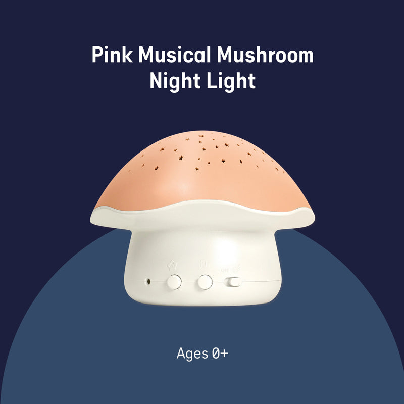 Pabobo by Angelcare Mushroom Musical Stars Projector - Pink