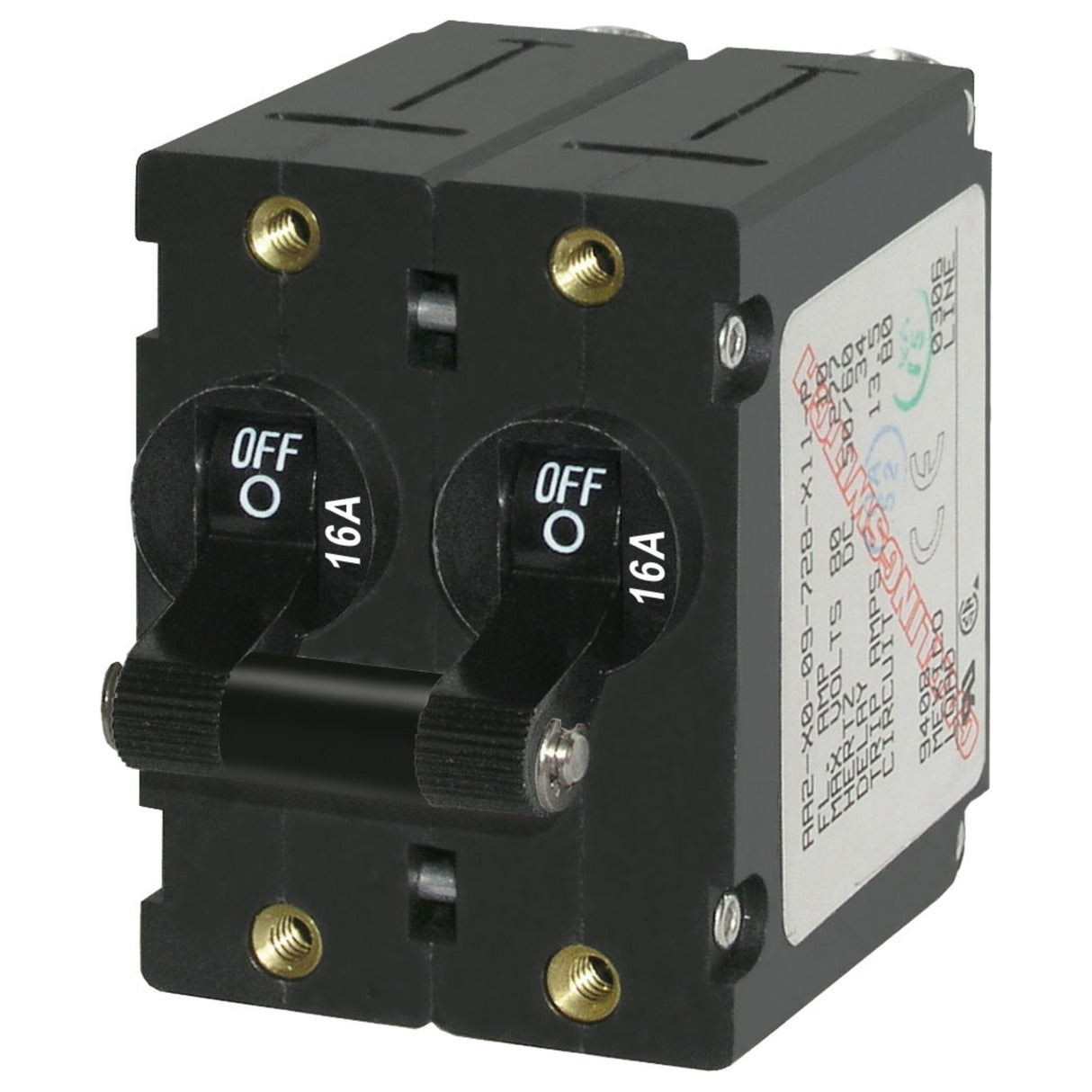 Blue Sea Circuit Breaker Double Pole 16 Amp - PROTEUS MARINE STORE