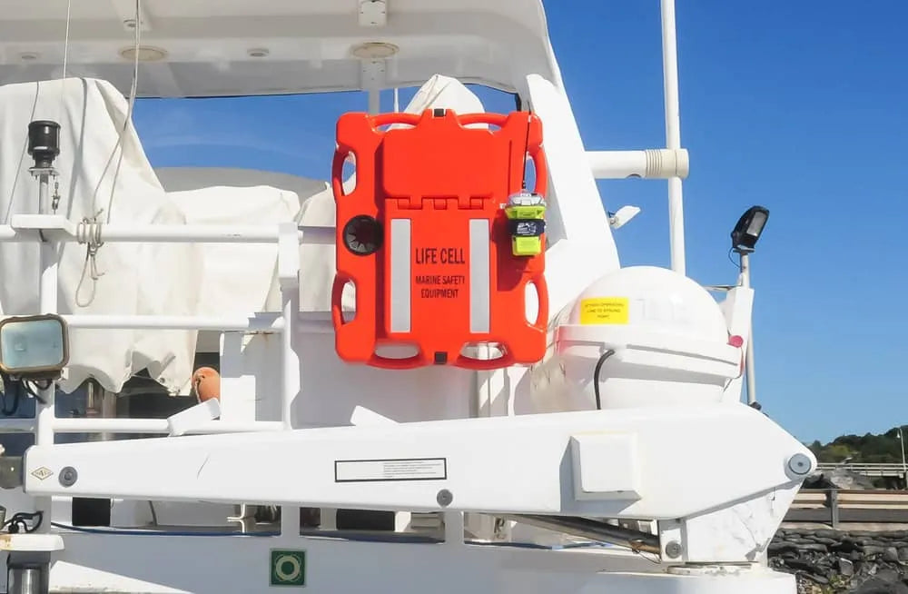 Life Cell The Crewman Emergency Pod Grab Case Flotation Device for up to 8 People - Orange - PROTEUS MARINE STORE