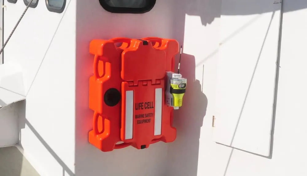 Life Cell The Crewman Emergency Pod Grab Case Flotation Device for up to 8 People - Orange - PROTEUS MARINE STORE