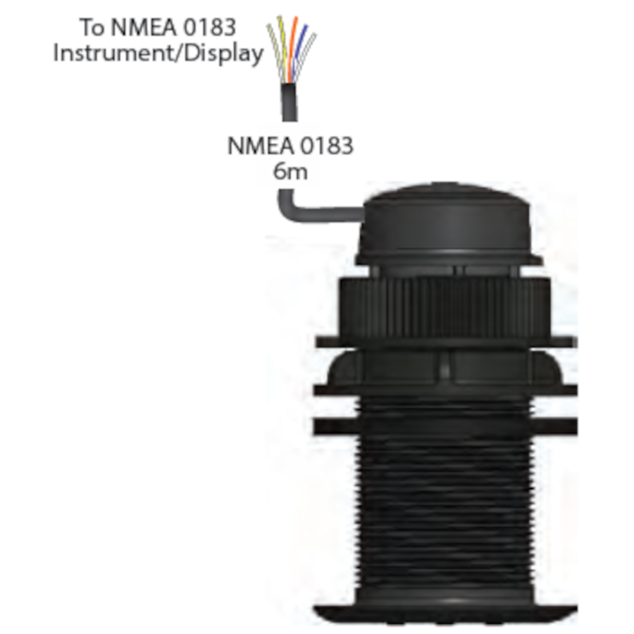 Airmar DX900+ Multilog Electromagnetic Speed/Temp Sensor, Plastic Thru-hull Transducer - PROTEUS MARINE STORE