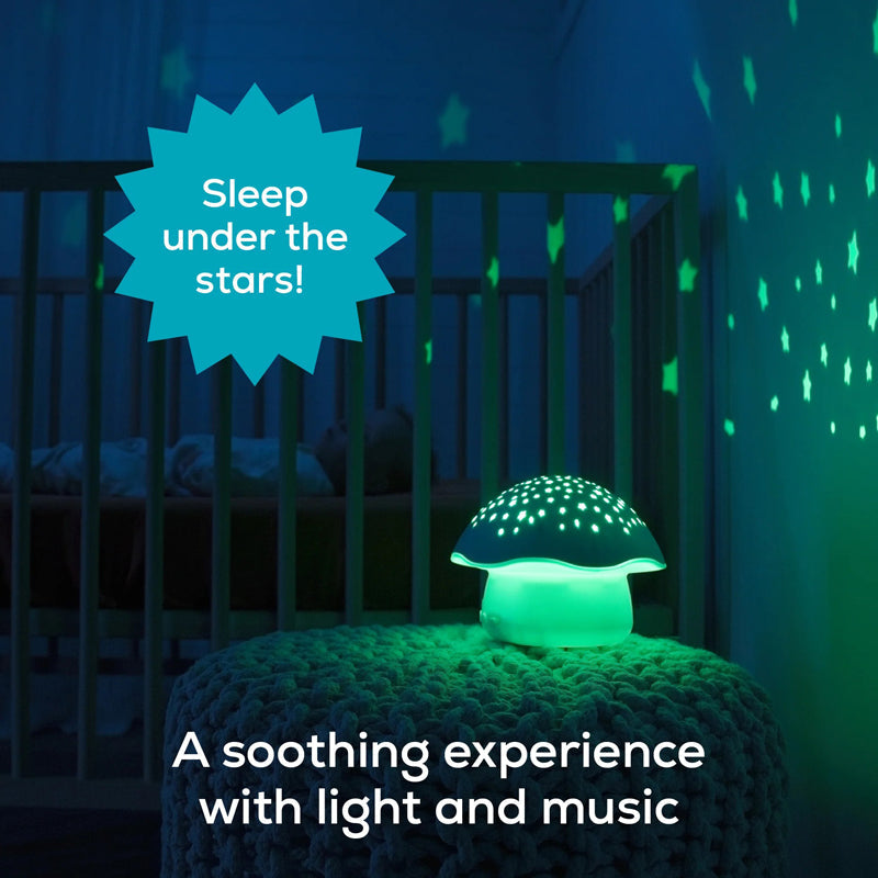 Pabobo by Angelcare Mushroom Musical Stars Projector - Blue