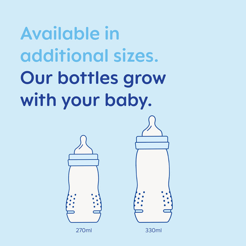 MAM Easy Active Bottle 330ml Blue 2Pk