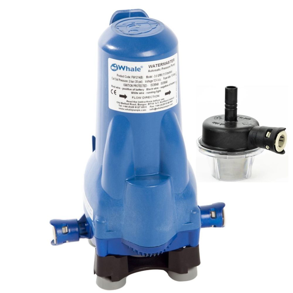 Whale Watermaster 8 Litre/min 12V Fresh Water Pump Caravan Motorhome FP0814B