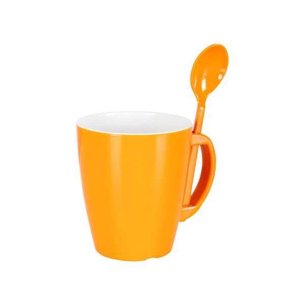 Gimex Colour Line Mug With Spoon Rainbow 390ml 4 Pieces