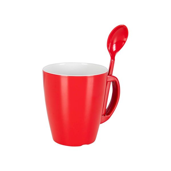 Gimex Colour Line Mug With Spoon Rainbow 390ml 4 Pieces