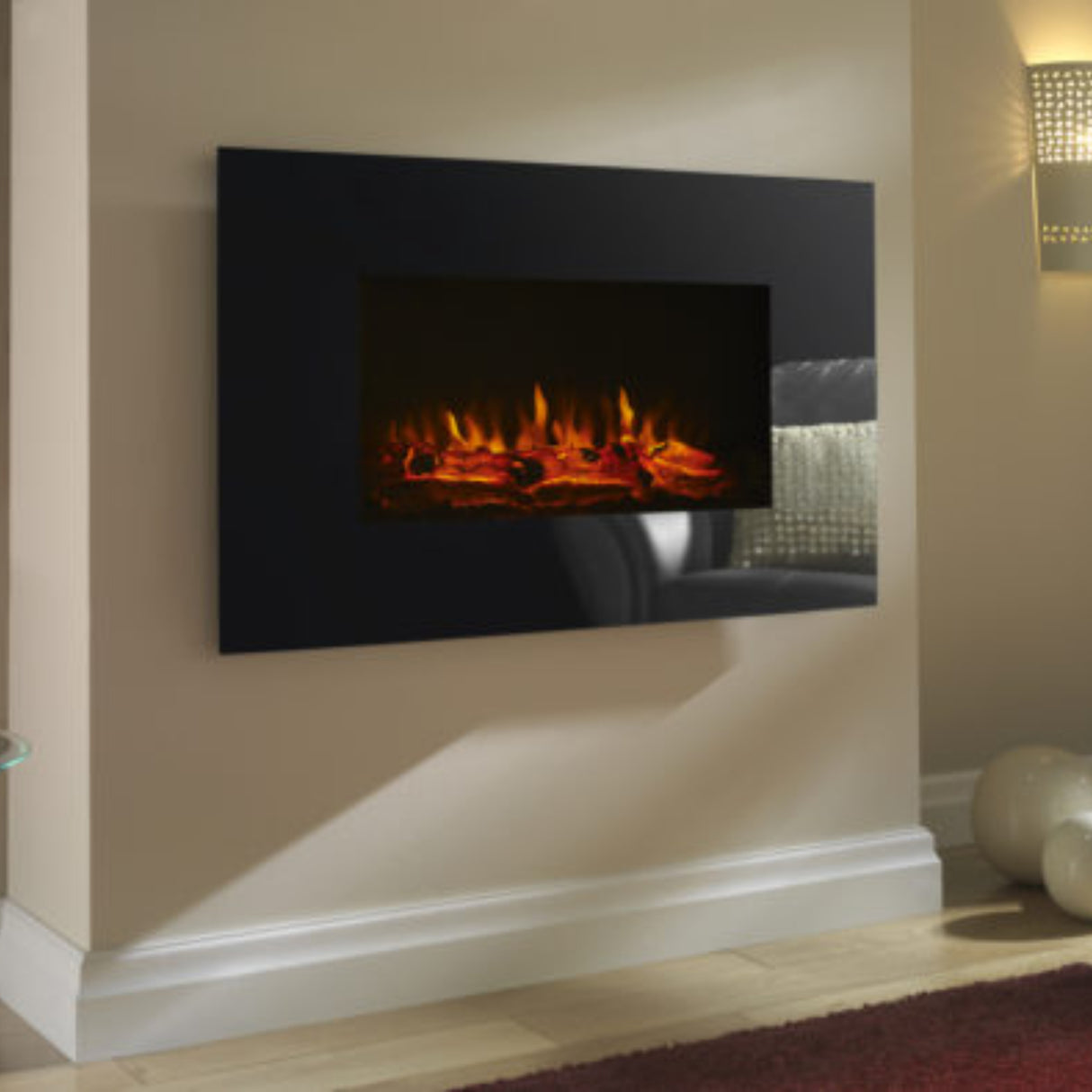 Focal Point Charmouth 1.8kw Heat LED Electric Fire Wall Hung