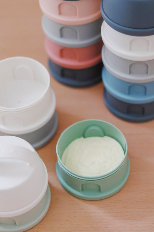 Béaba Snack Storage Stacked Formula Milk Container Grey