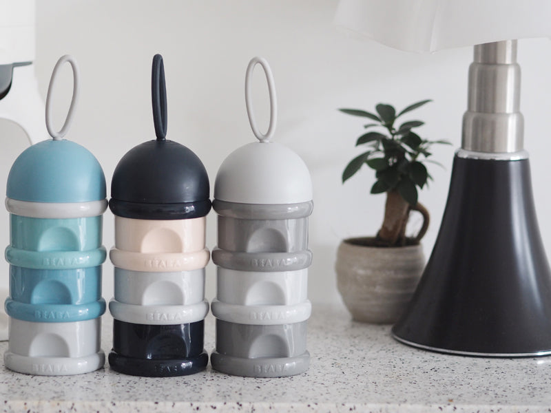 Béaba Snack Storage Stacked Formula Milk Container Grey