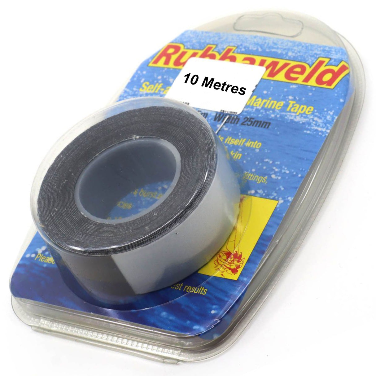 Self-Amalgamating Waterproof Marine Tape 10 Metres x 25mm - Black