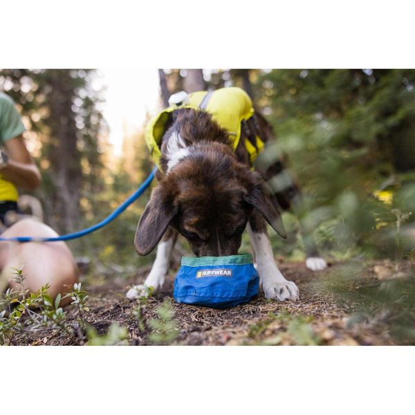 Ruffwear Trail Runner Ultralight Dog Bowl in Blue Pool