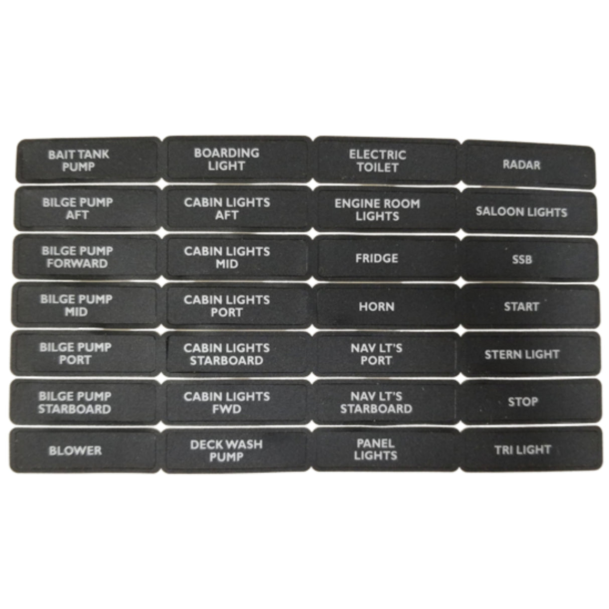 BEP Label Set for CB Panels Set-2N - PROTEUS MARINE STORE