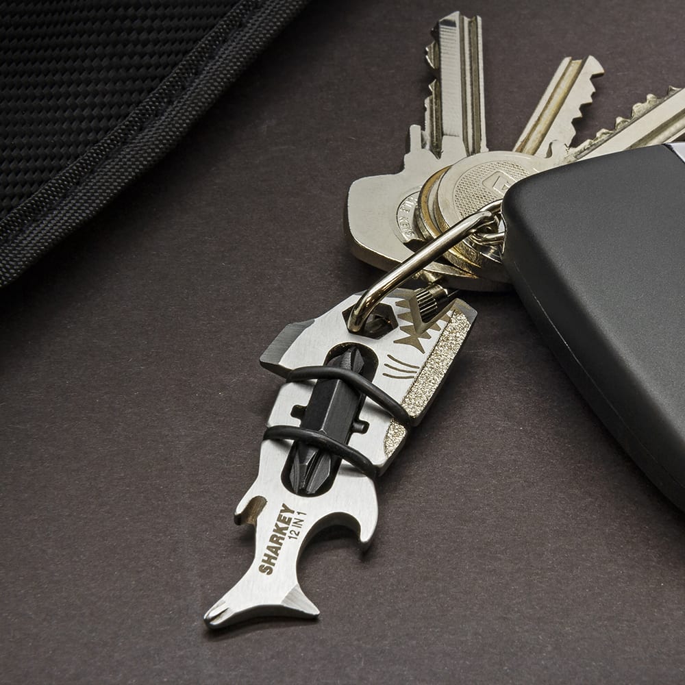 True Sharkey 12 In 1 key sized Multi-Tool Keyring - PROTEUS MARINE STORE