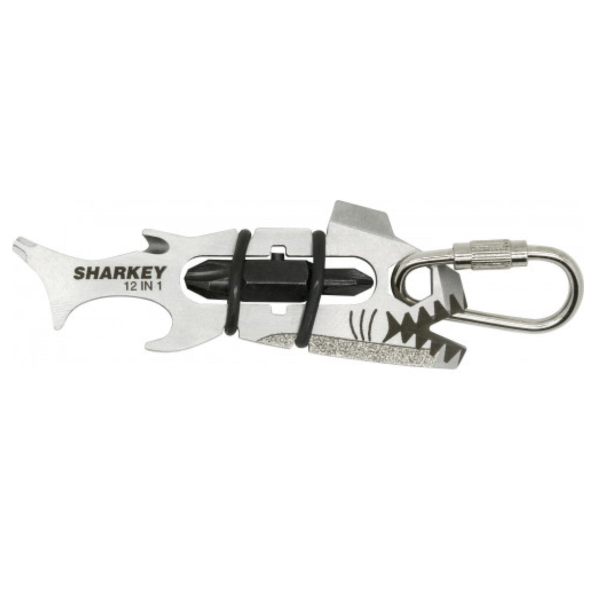 True Sharkey 12 In 1 key sized Multi-Tool Keyring - PROTEUS MARINE STORE