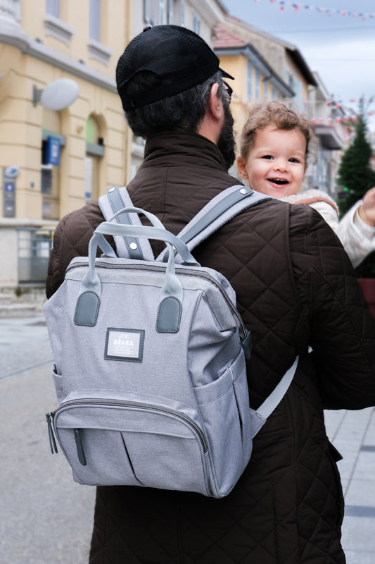 Béaba Wellington Backpack Changing Bag Grey