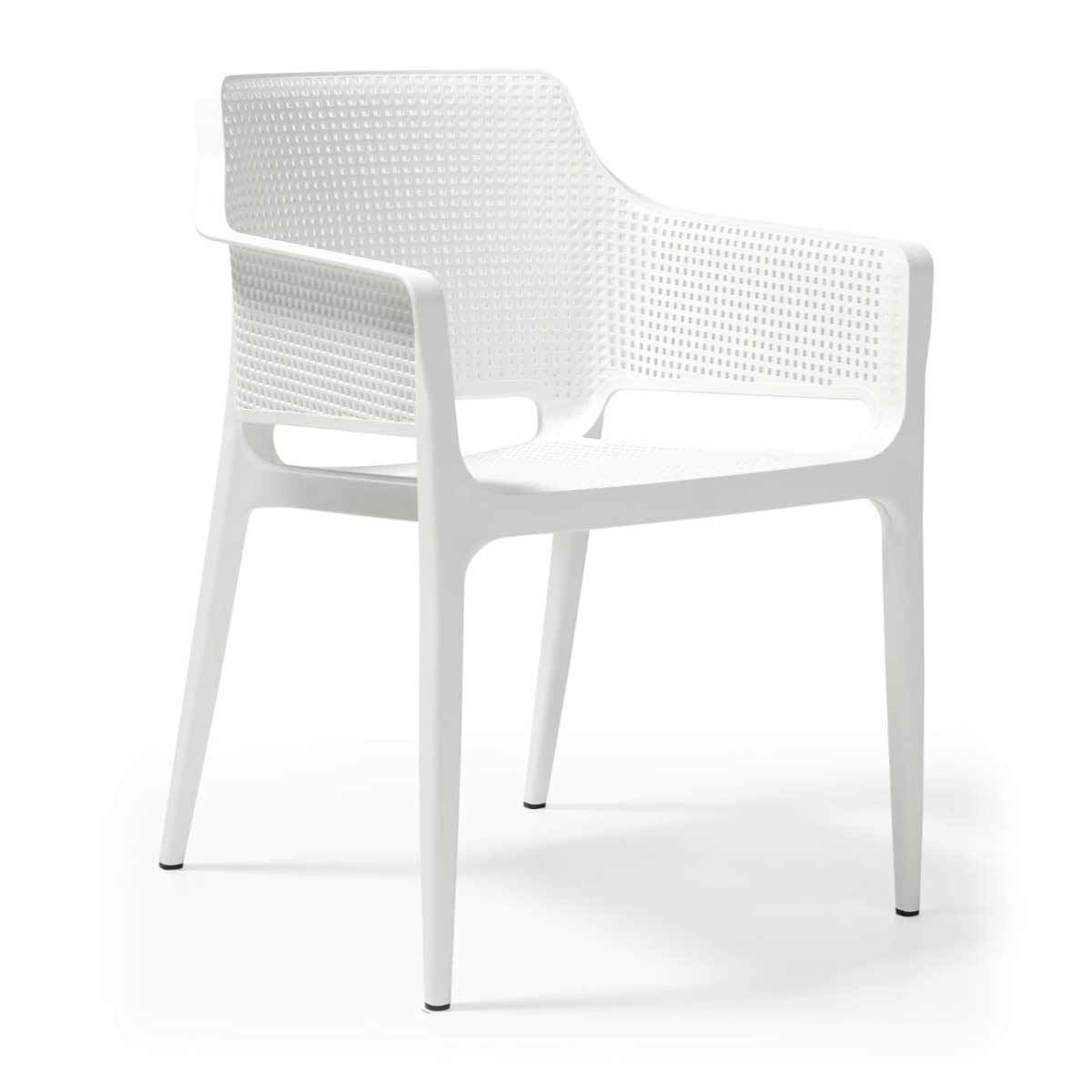 Tabilo Boom Polypropylene Chair for Indoor and Outdoor Use - White