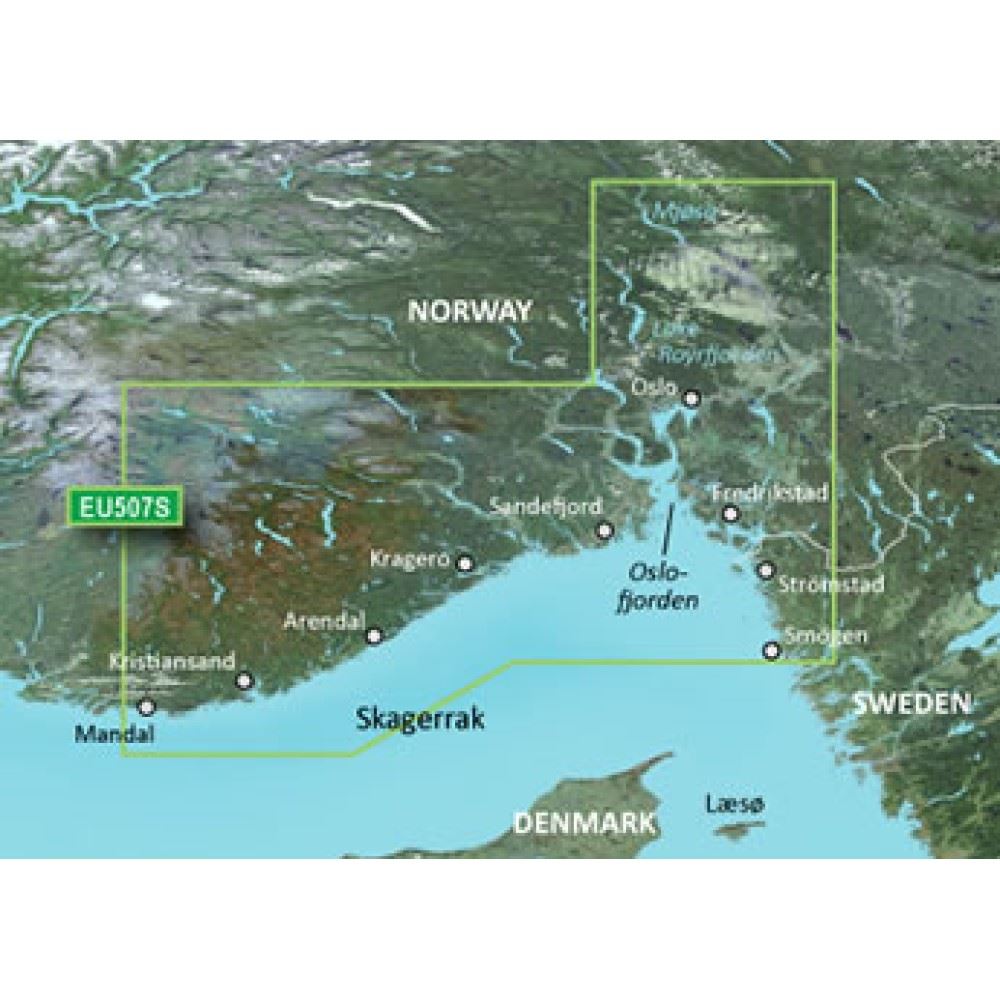 Garmin BlueChart G3 Vision - VEU507S: Oslo - Mandal - Smogen - PROTEUS MARINE STORE