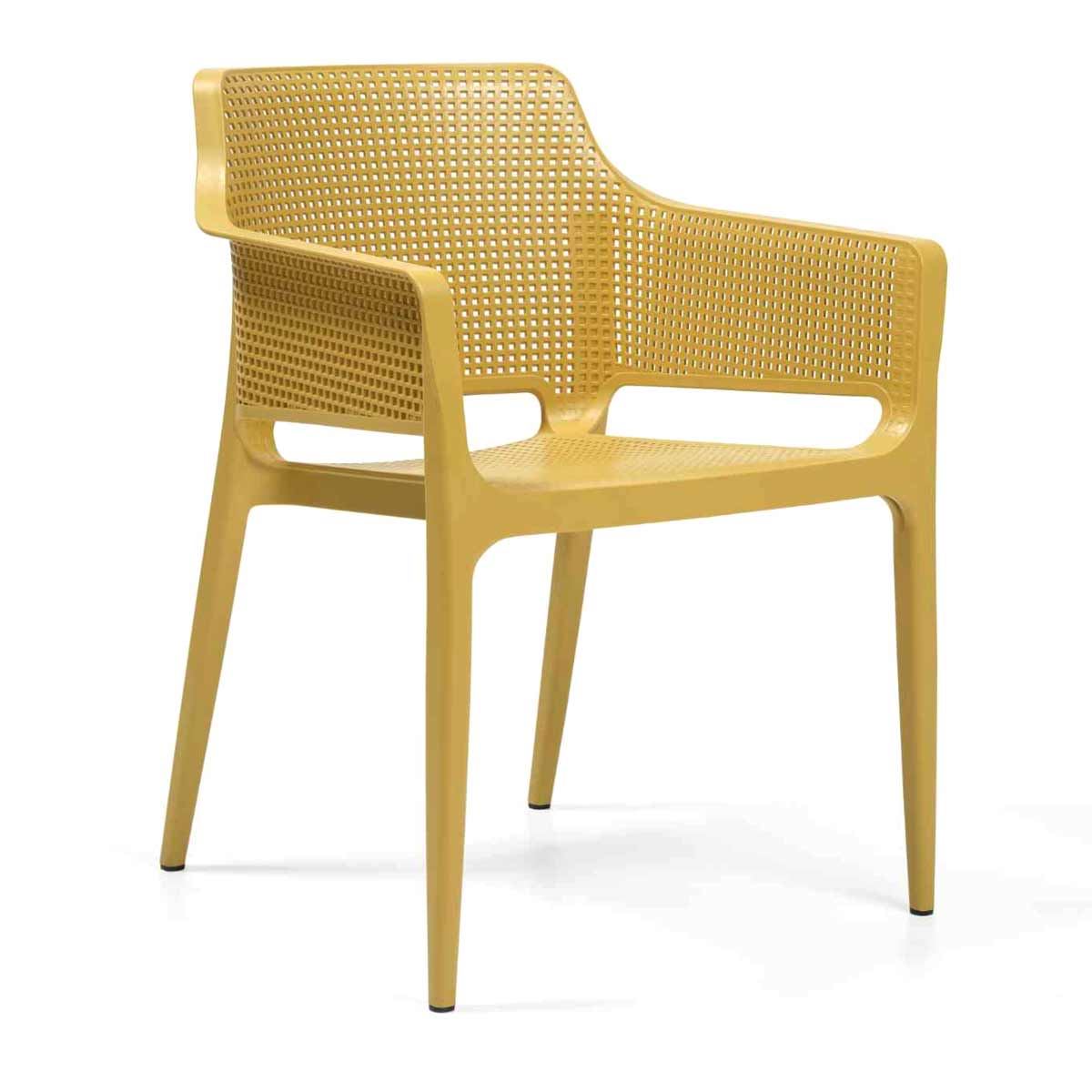 Tabilo Boom Polypropylene Chair for Indoor and Outdoor Use - Mustard