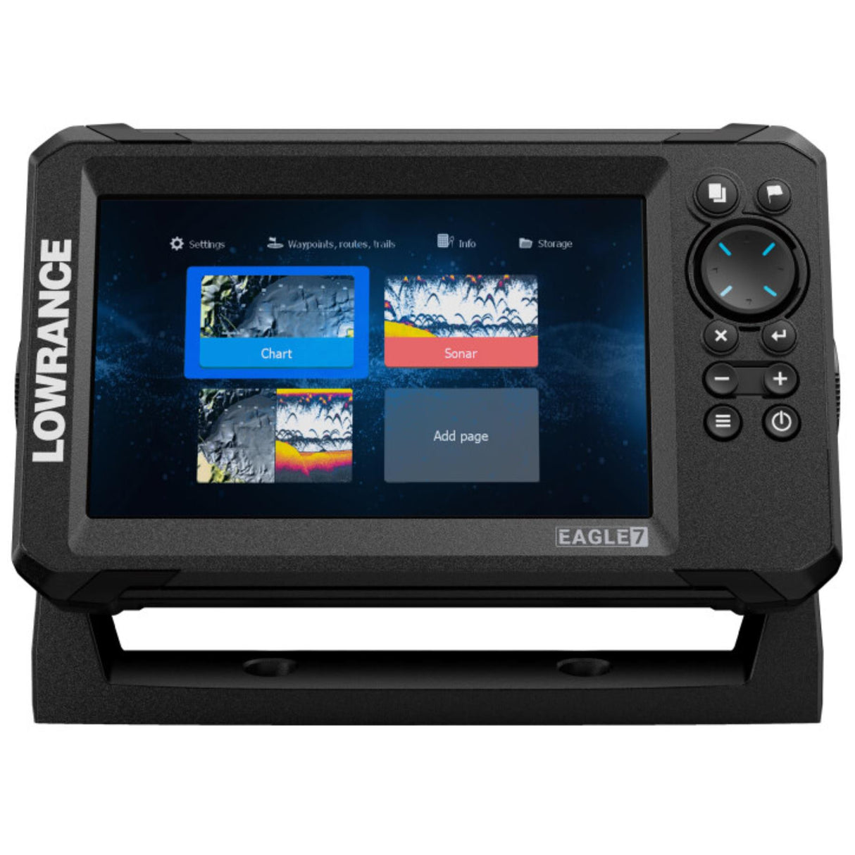 Lowrance Eagle 7 Fishfinder/ Chartplotter with 83/200 HDI Transducer - Worldwide Base map