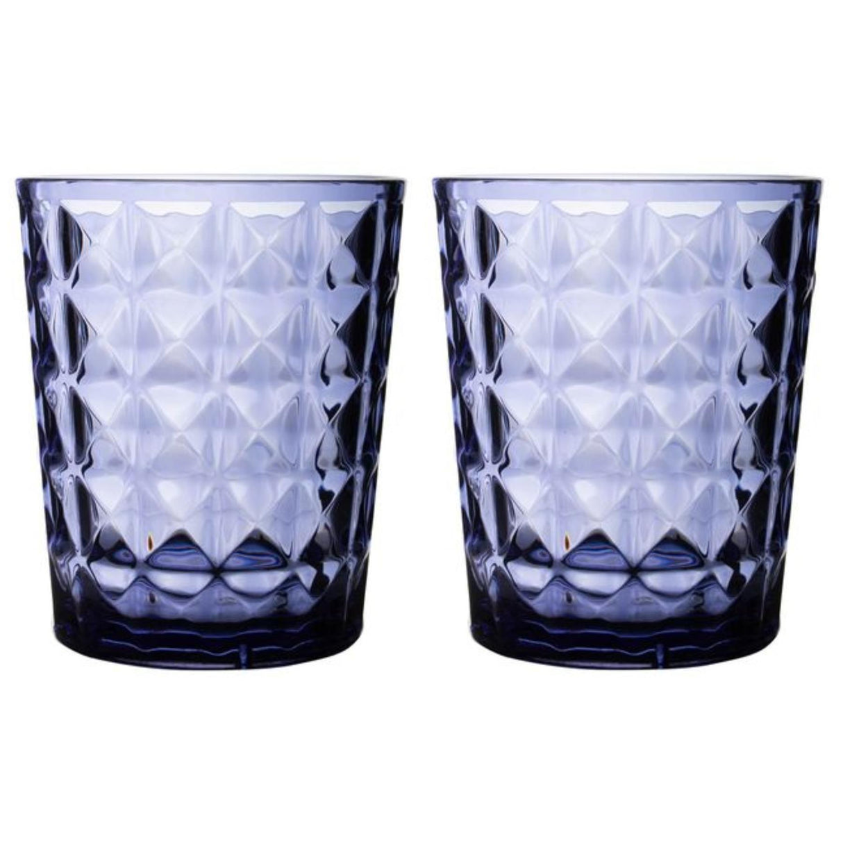 Gimex Stone Line Water Glass Azure 480ml 2 Pieces