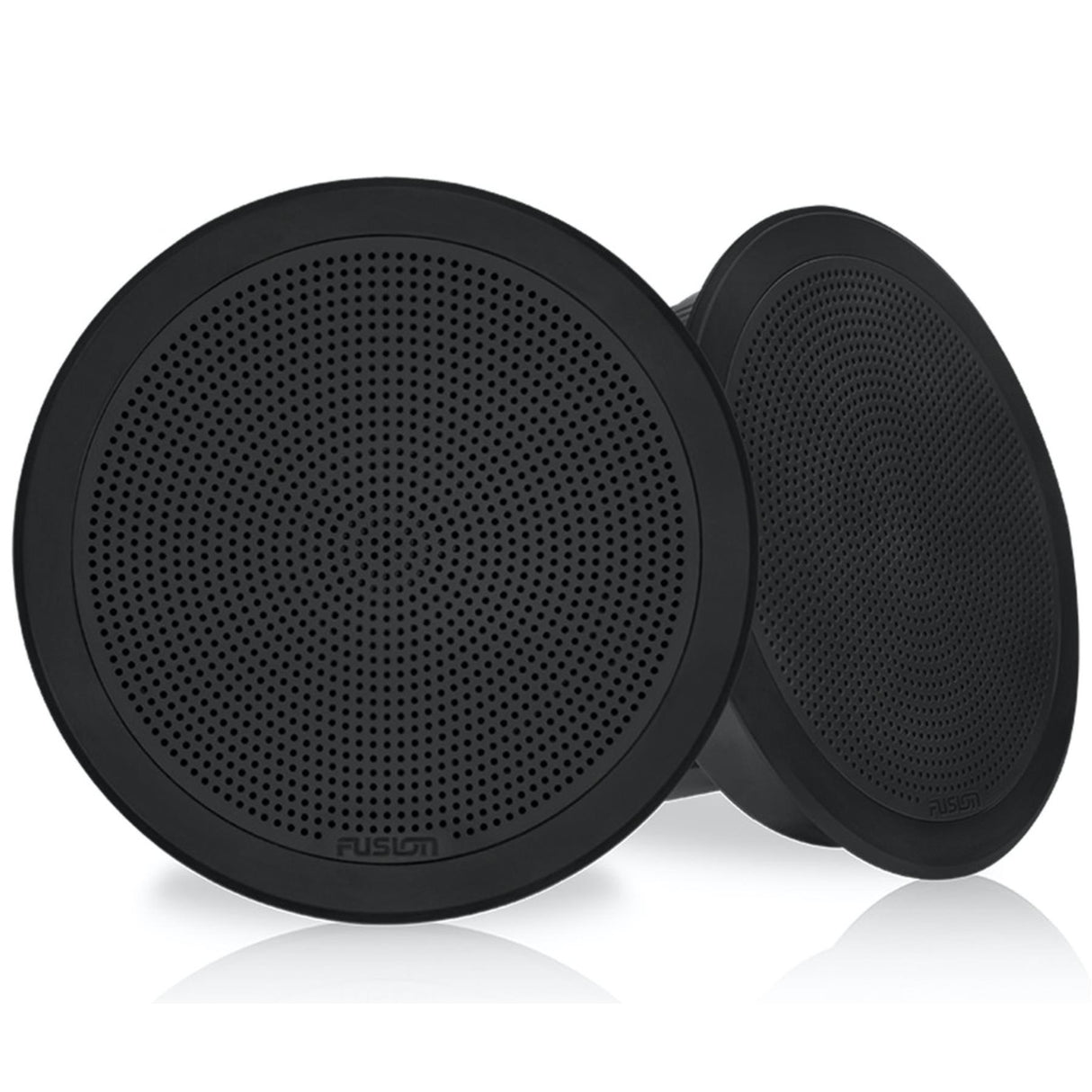 Fusion FM-77RB 7.7" Flush Mount Round Marine Speakers 200W - Black