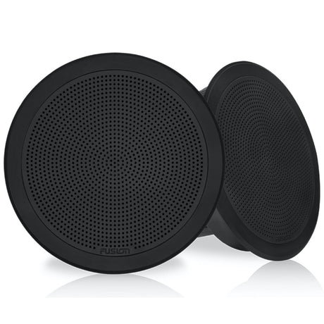 Fusion FM-77RB 7.7" Flush Mount Round Marine Speakers 200W - Black
