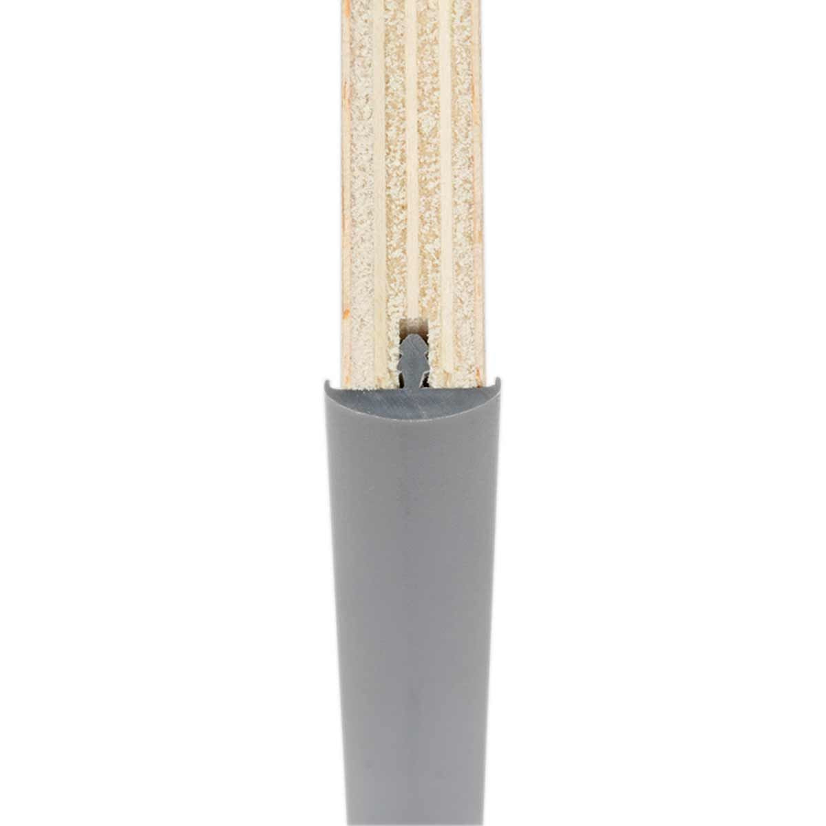 Double Lipped T-Trim Silver 50m Roll