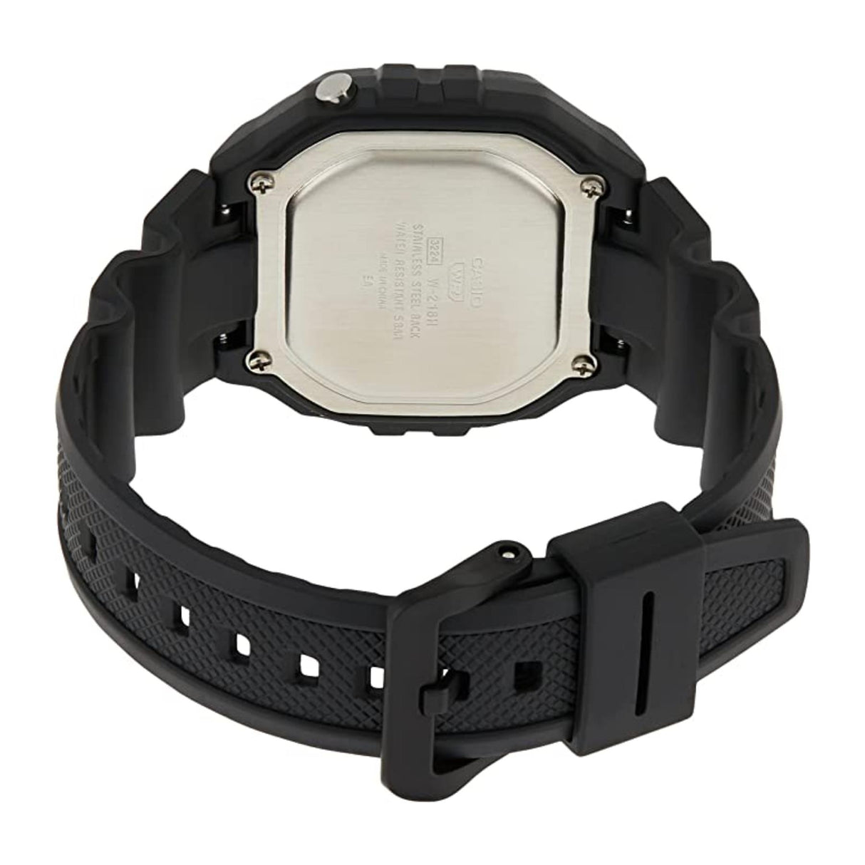 Mens Digital Sports Watch Alarm Chronograph 50M - Black Resin