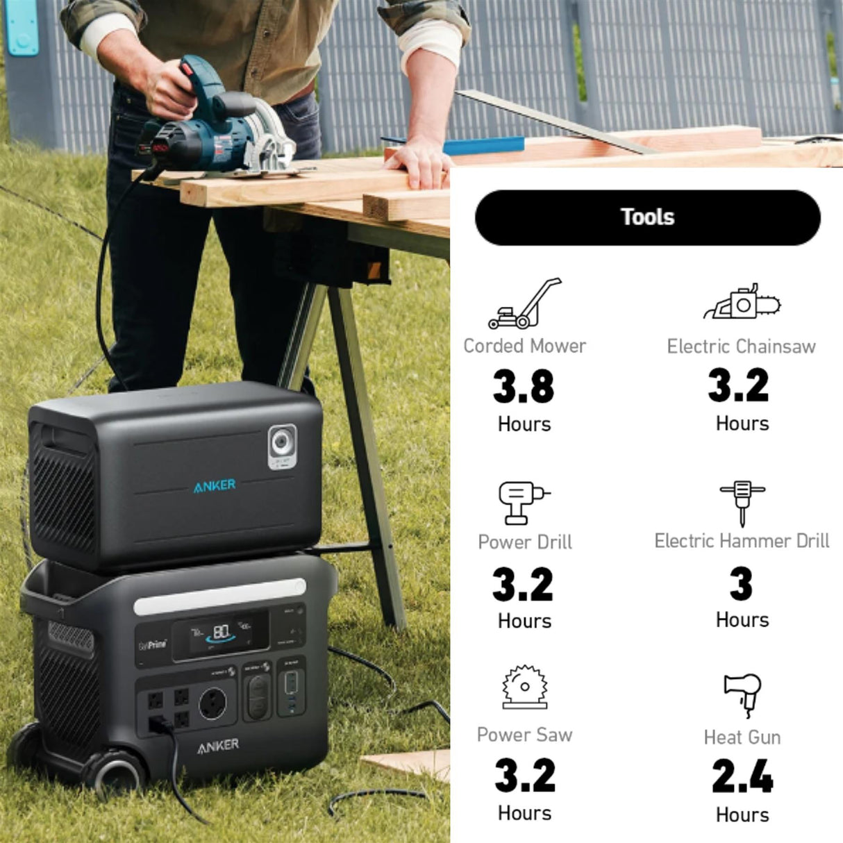 Anker SOLIX BP2600 Expansion Battery, 2560Wh LFP, Compatible with SOLIX F2000 & F2600 Portable Power Stations